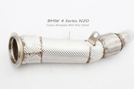 BMW M140i F20 All SS304 / Catless Downpipe With Heat Shield-01